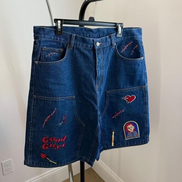 Source Unknown Other - Unbranded Men's Blue and Navy Shorts
